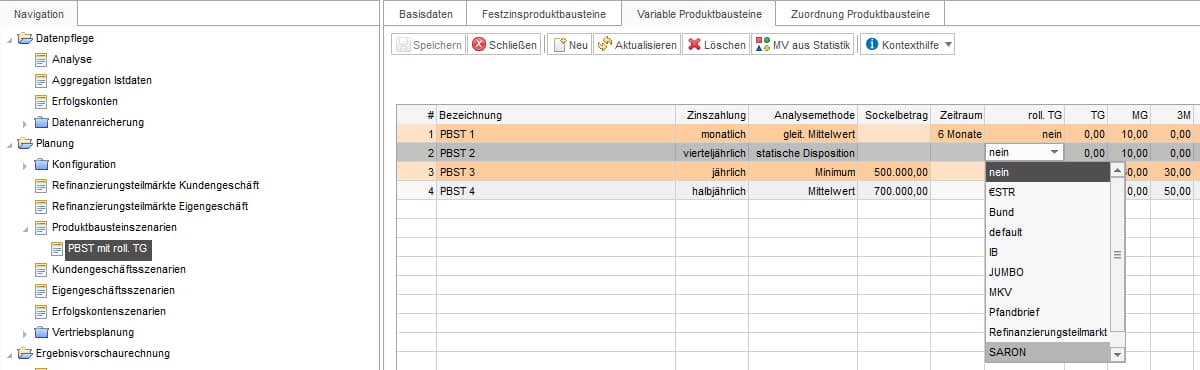 Kalkulation mit THINC