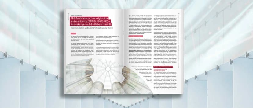 EBA GL on loan origination and monitoring (EBA/GL/2020/06) – Auswirkungen auf die Kalkulation (III)