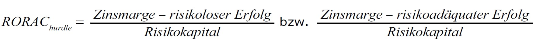 Brechnung RORAC-hurdle